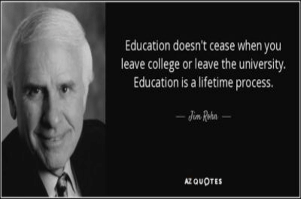Education is a lifetime process