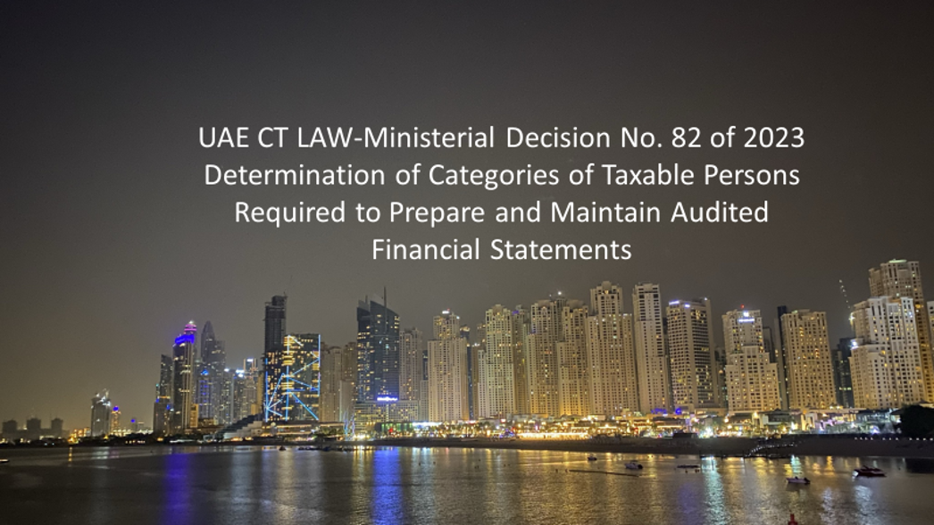 UAE CT-Decision No28-Taxable Persons Required to Prepare and Maintain Audited Financial Statements